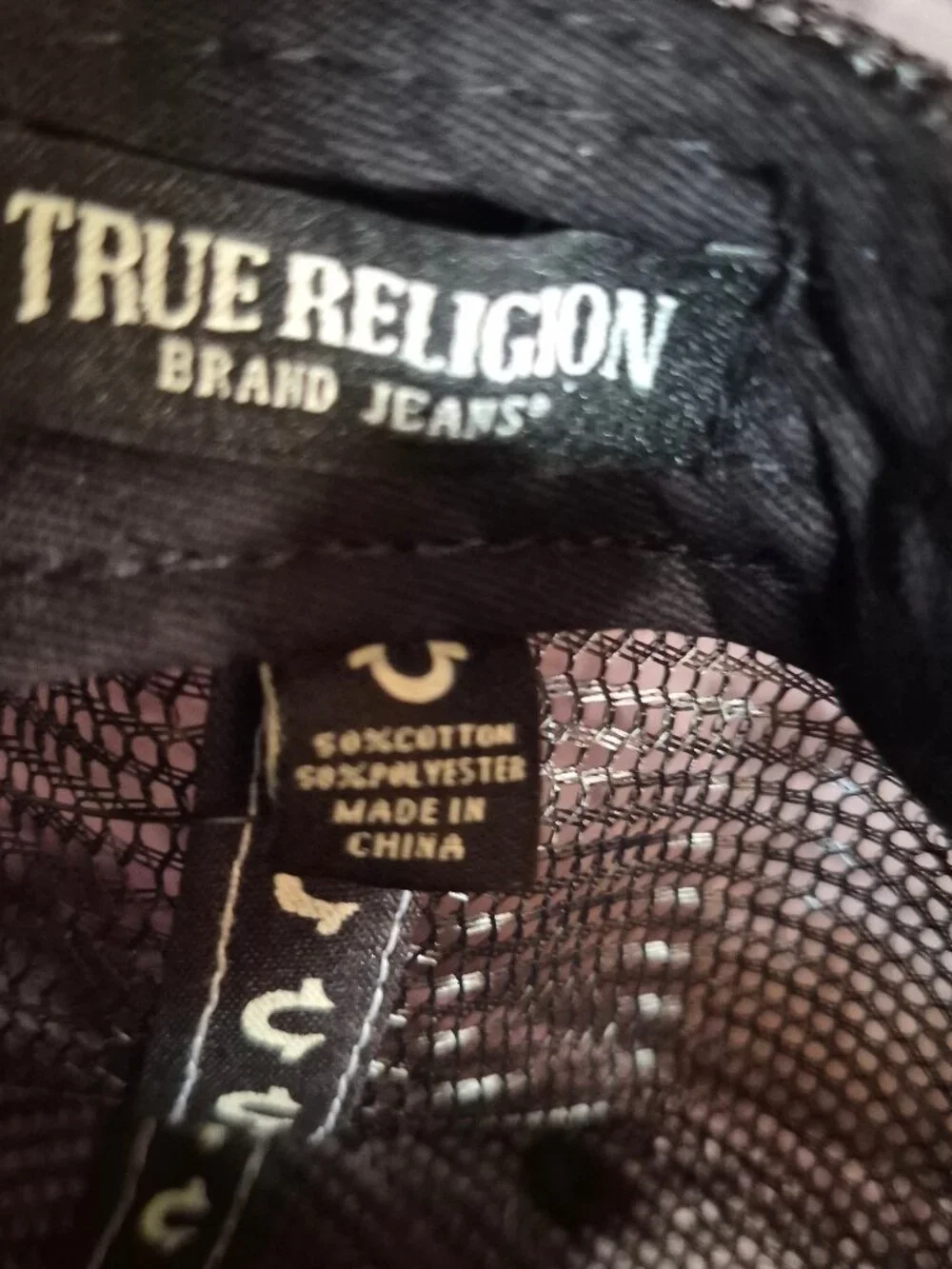 Trucker Cap True Religion World Tour 02 Stitched Trucker Cap Jet Black